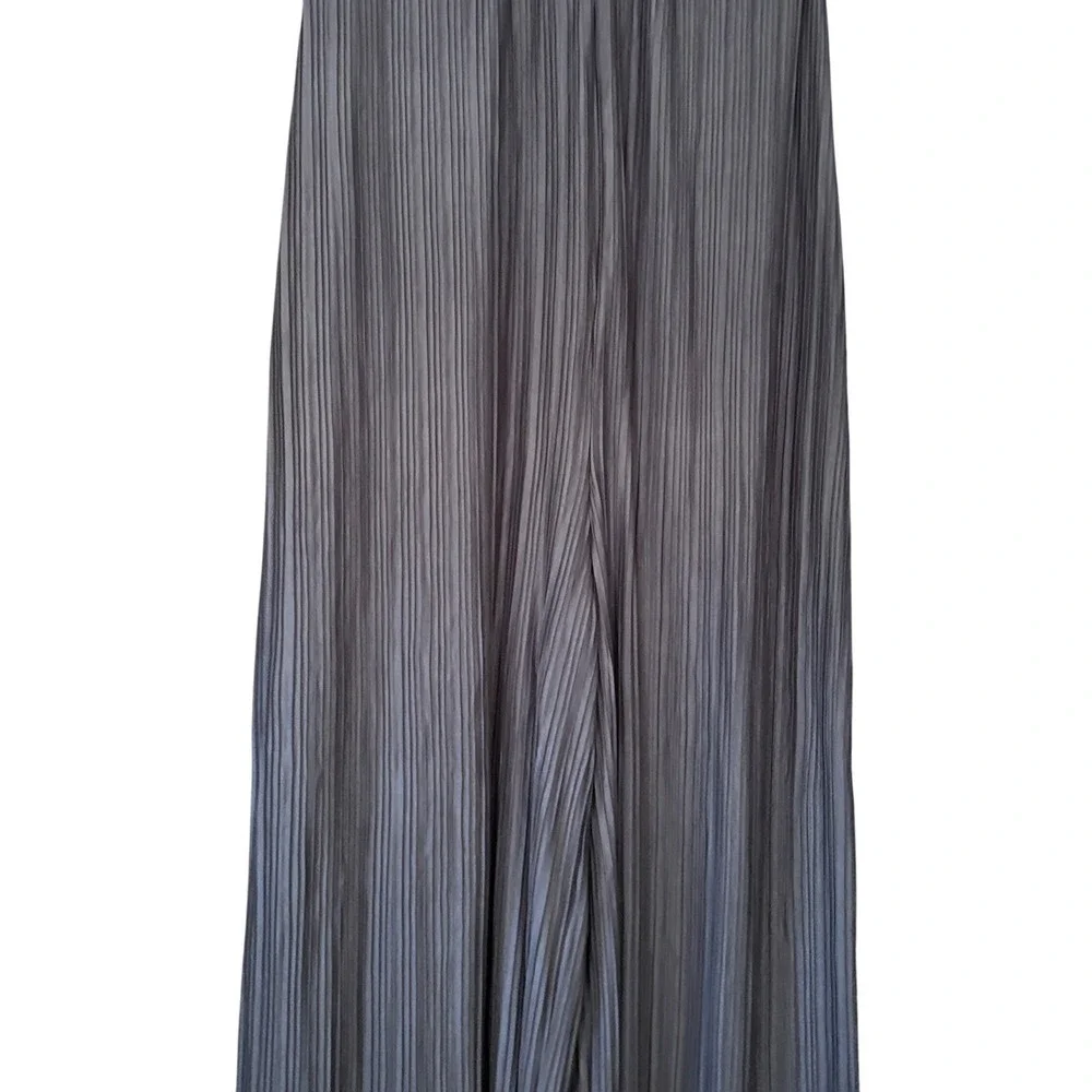 J. Jill Pure Jill Women's XL Pleated Jumpsuit NEW Wide Leg Black Pearl Lagenlook - Picture 7 of 9